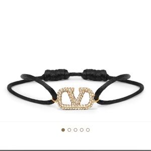 Valentino VLogo Signature crystal-embellished bracelet